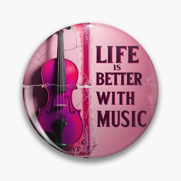 Item preview, Life Is Better With Music Violin Music Quote designed and sold by TheArtOfPat.