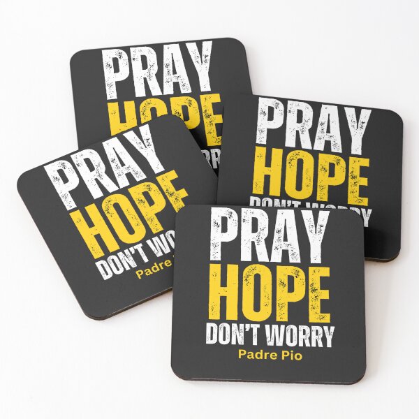Item preview, Pray, Hope, Don't Worry | Padre Pio designed and sold by UnboundFull.