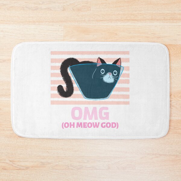 Artikelvorschau, OMG, OH MEOW GOTT lustige Katze Merch entworfen und verkauft von ChowdersTee.