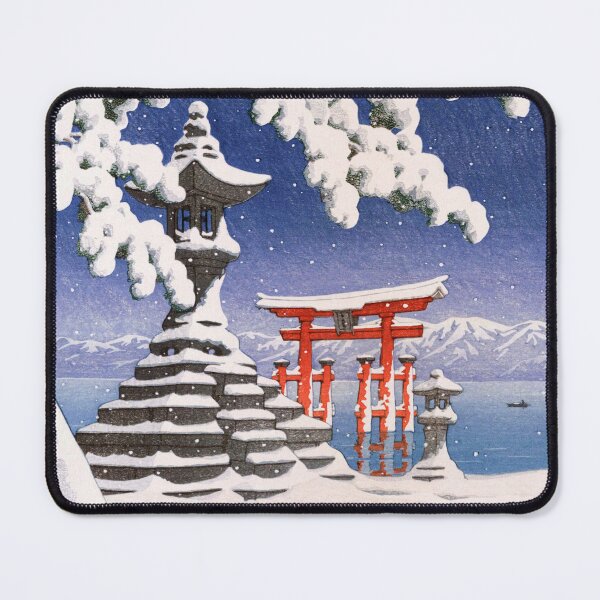 Item preview, Snow at Itsukushima by Kawase Hasui designed and sold by Takeda-art.