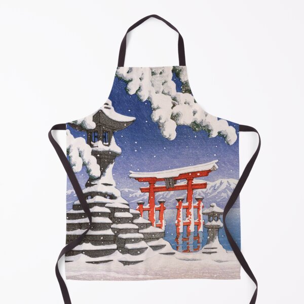 Item preview, Snow at Itsukushima by Kawase Hasui designed and sold by Takeda-art.