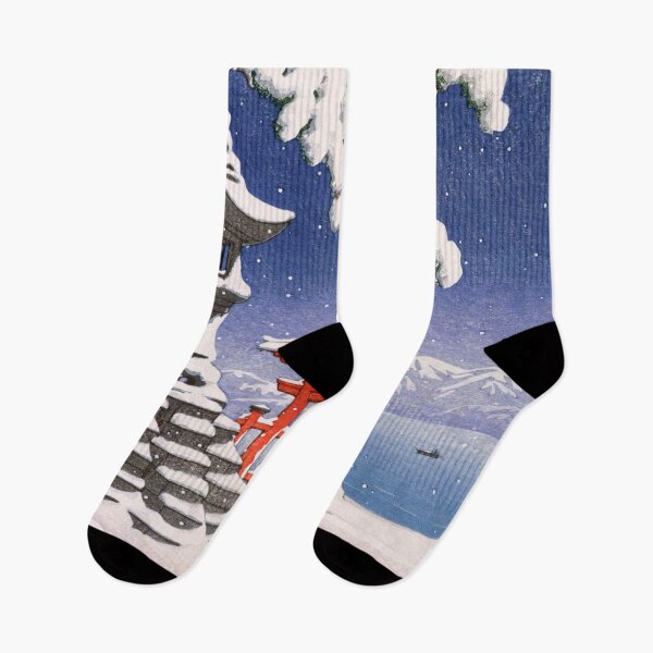 Item preview, Snow at Itsukushima by Kawase Hasui designed and sold by Takeda-art.