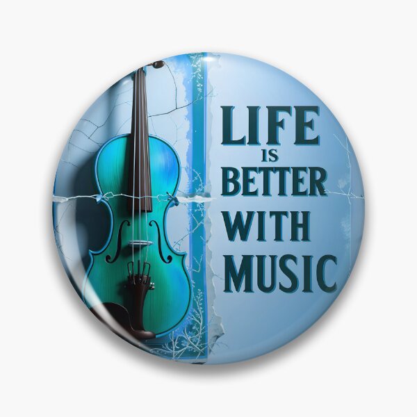 Item preview, Life Is Better With Music Violin Music Quote designed and sold by TheArtOfPat.