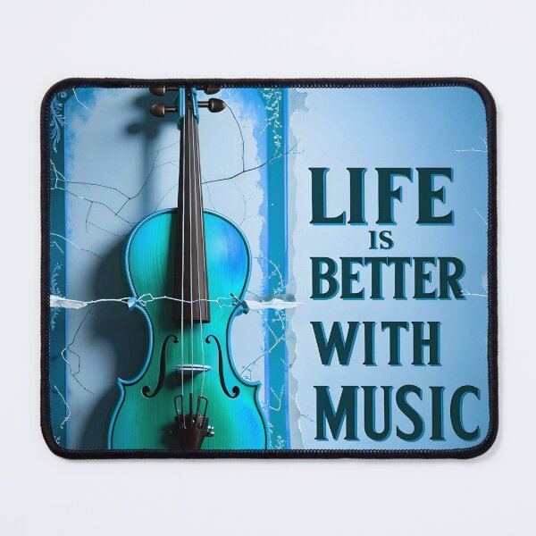 Item preview, Life Is Better With Music Violin Music Quote designed and sold by TheArtOfPat.