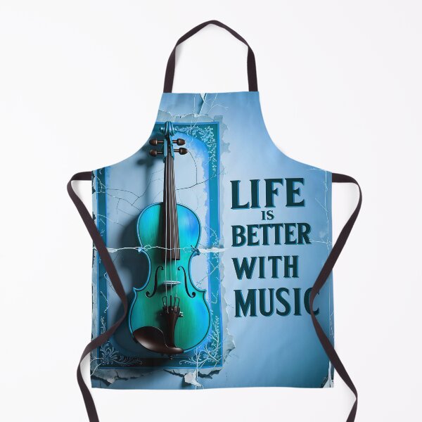 Item preview, Life Is Better With Music Violin Music Quote designed and sold by TheArtOfPat.