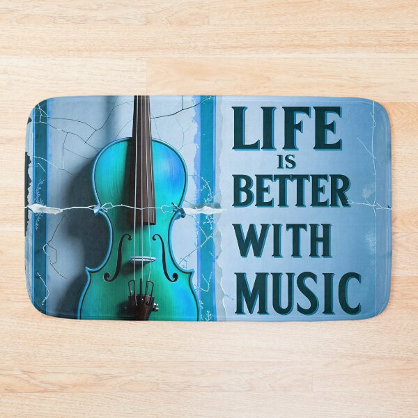 Item preview, Life Is Better With Music Violin Music Quote designed and sold by TheArtOfPat.