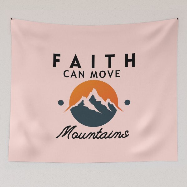 Item preview, Faith Can Move Mountains, Inspirational  Christian Woman Design designed and sold by mattlee20.