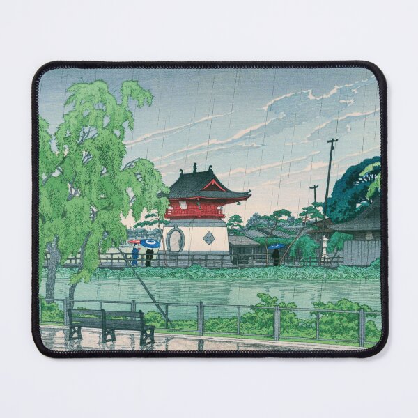 Item preview, Rain at Shinobazu Pond by Kawase Hasui designed and sold by Takeda-art.