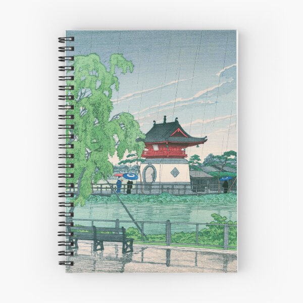 Item preview, Rain at Shinobazu Pond by Kawase Hasui designed and sold by Takeda-art.