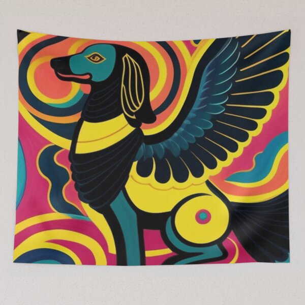 Item preview, Winged dog designed and sold by Roxburylane.