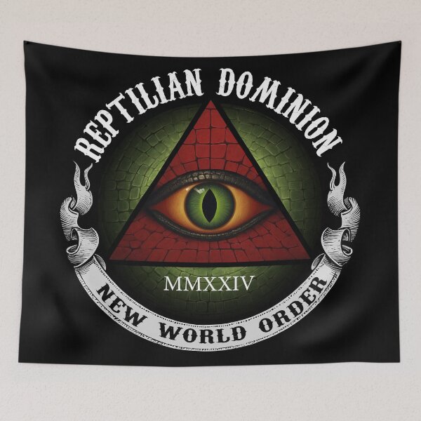 Item preview, Reptilian Dominion - New World Order designed and sold by Beyond-Stickers.