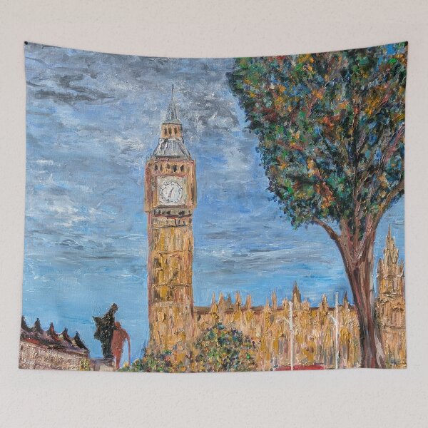 Item preview, Palace of Westminster Houses of Parliament Oil Painting designed and sold by martydav.