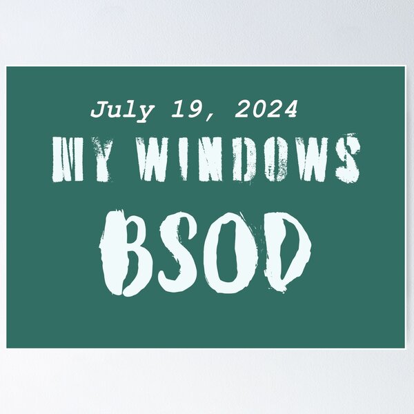 Item preview, my Windows BSOD designed and sold by MerryCrown.