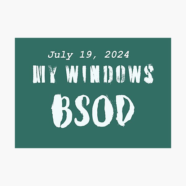 Item preview, my Windows BSOD designed and sold by MerryCrown.