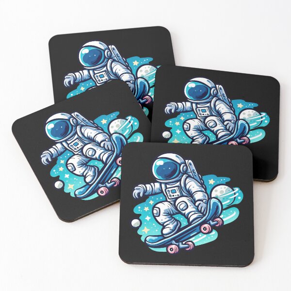Item preview, Spaceman Skateboarder  designed and sold by SideKickCreates.