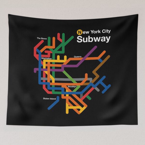 Item preview, NYC Subway diagram - Subway  designed and sold by Mojicaernarhi.