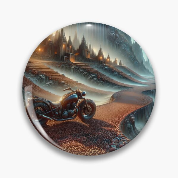 Item preview, Motorcycle on a road made of coffee beans designed and sold by Marcu Ioachim.
