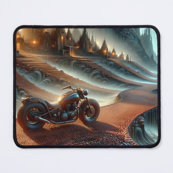 Item preview, Motorcycle on a road made of coffee beans designed and sold by Marcu Ioachim.