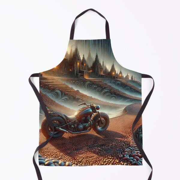 Item preview, Motorcycle on a road made of coffee beans designed and sold by Marcu Ioachim.