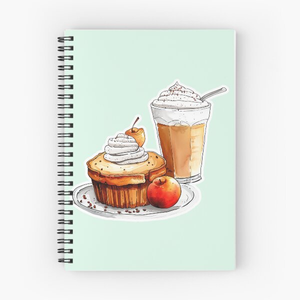 Item preview, Cozy Autumn Cupcake and Coffee Latte Illustration designed and sold by WIKKI-White.