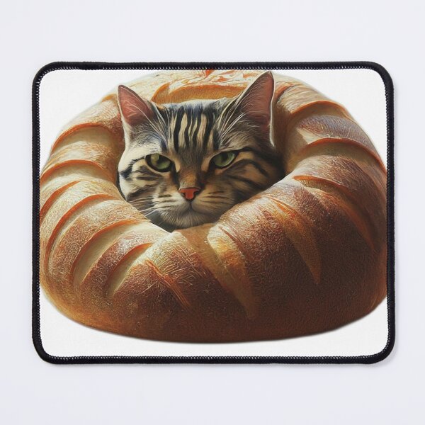 Item preview, Purrfect Loaf: Cat in Bread designed and sold by ValsaArt.