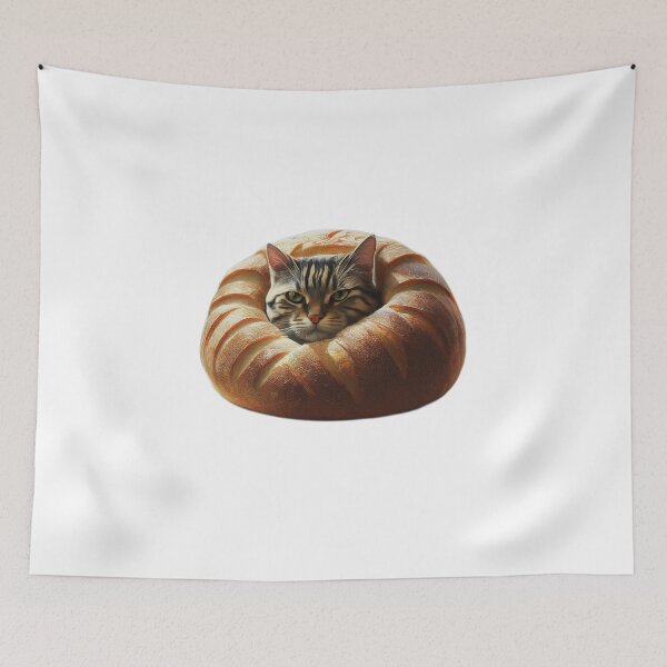 Item preview, Purrfect Loaf: Cat in Bread designed and sold by ValsaArt.