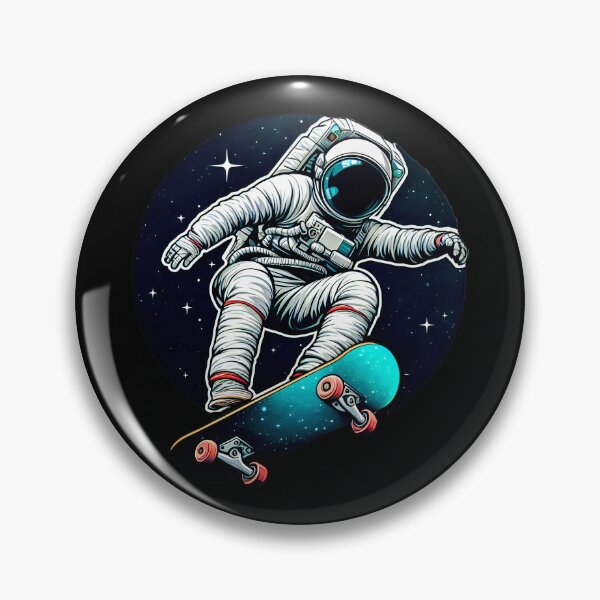 Item preview, Spaceman Skateboarder  designed and sold by SideKickCreates.