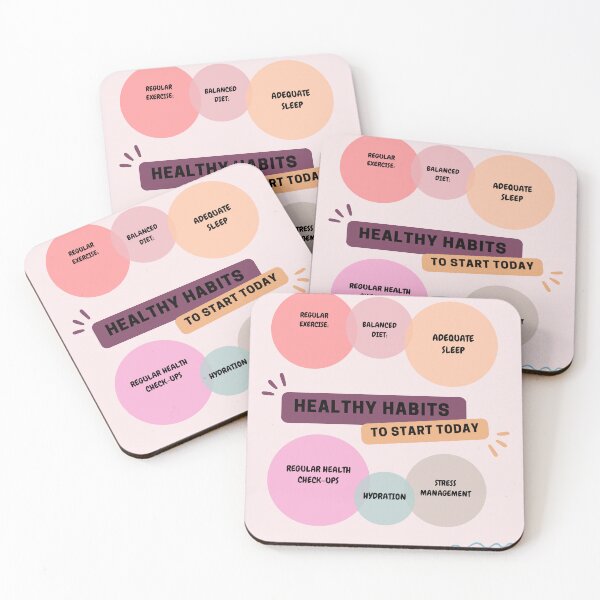 Item preview, Healthy Habits to Start Today! designed and sold by EJYURIE.
