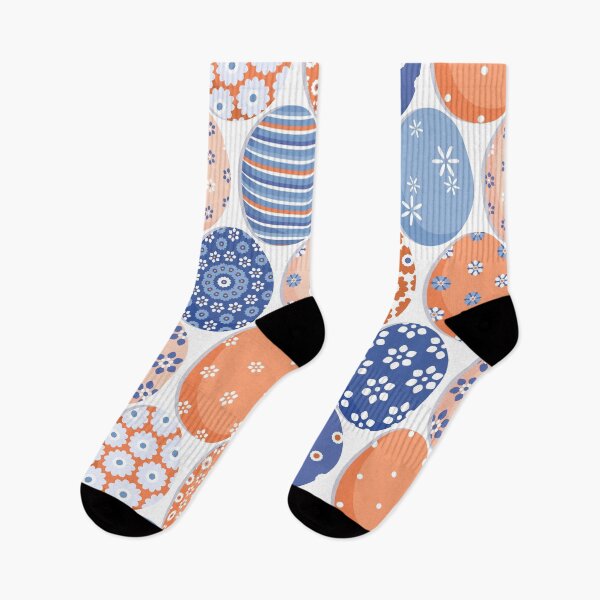 Item preview, Easter eggs Orange-Blue on a White background designed and sold by Alex  Blud.