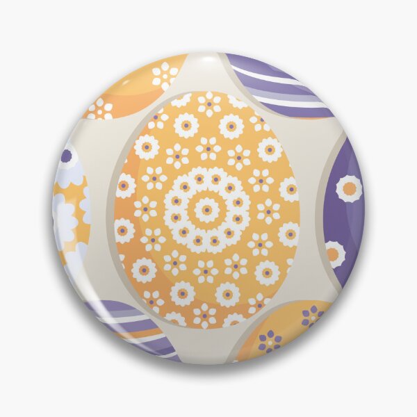 Item preview, Easter eggs Yellow-Purple on a Yellow background designed and sold by Alex  Blud.