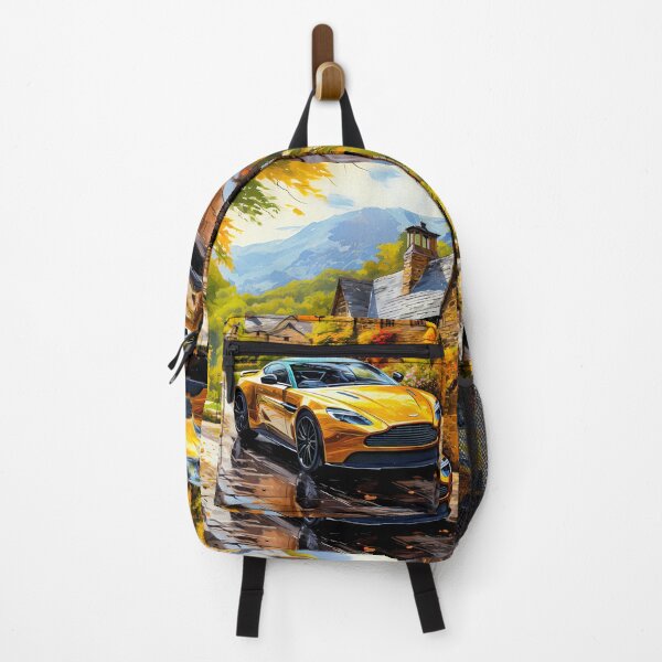Item preview, Yellow Aston Martin DB11 In Typical English Village.  designed and sold by RevUpDesign.