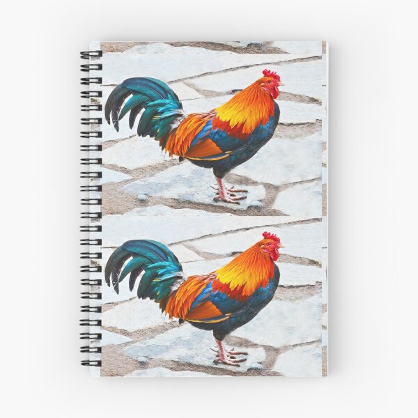Item preview, French Rooster - Rainbow Colors designed and sold by ginawaltersdorf.