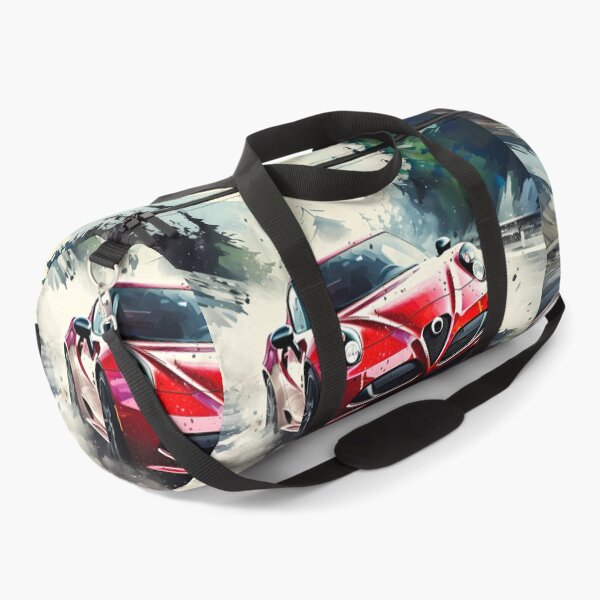 Item preview, Alfa Romeo 4C Dynamically Speeding Along Wet Mountainous road.  designed and sold by RevUpDesign.