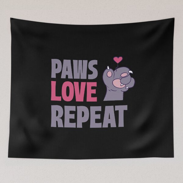 Item preview, Paws Love Repeat designed and sold by 87-Aesthetics.