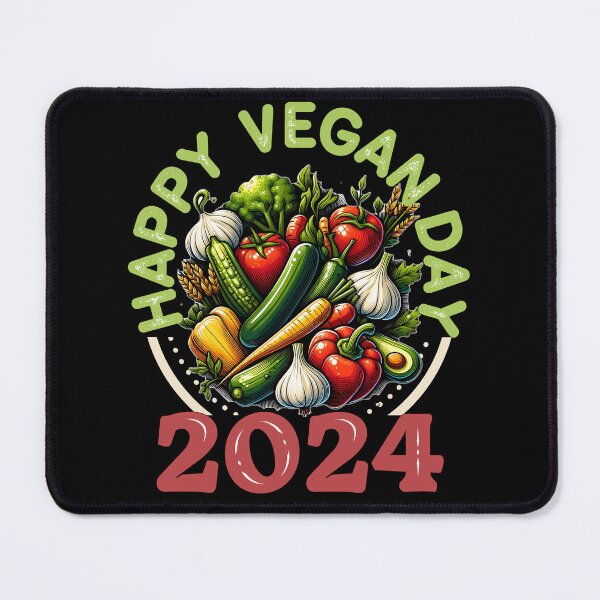 Item preview, Happy Vegan Day 2024 - World Vegetarian Day, Vegetarianism, Anti meat designed and sold by TheInkyOwl-TIO.
