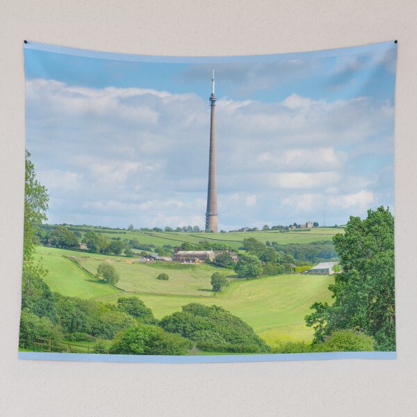 Item preview, Emley Moor Mast Summer Landscape designed and sold by Alisonchambers2.
