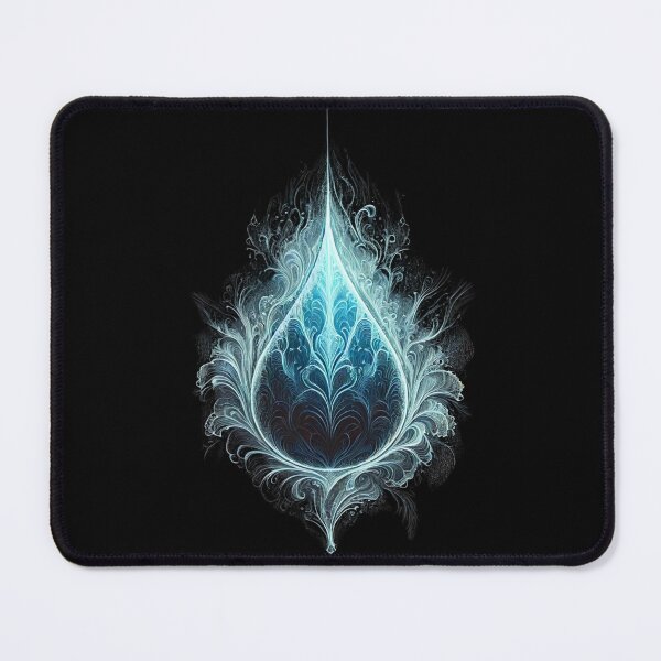 Item preview, Ethereal Monochrome Water Drop - Pure Elegance designed and sold by Blink Art Studio.