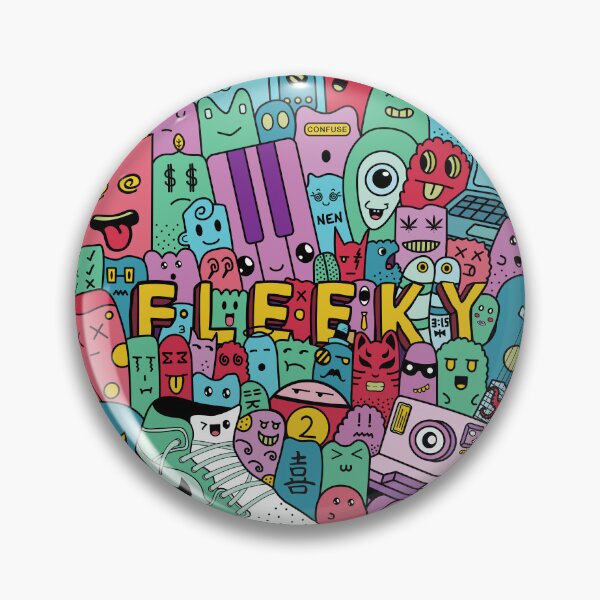 Item preview, Colored Fleeky Doodle comprising new age Interests designed and sold by grofith22.
