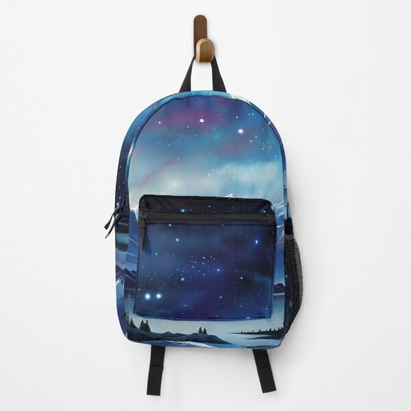 Item preview, Starry Night Over Snowy Peaks: Celestial Serenity designed and sold by GreenInkXpress.