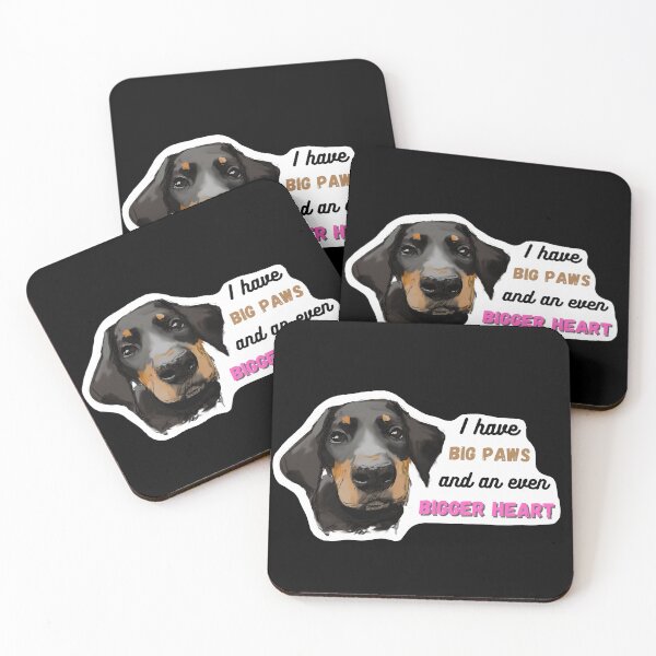 Item preview, I have big paws, but even bigger heart, cute doberman gift designed and sold by SaelKamila.