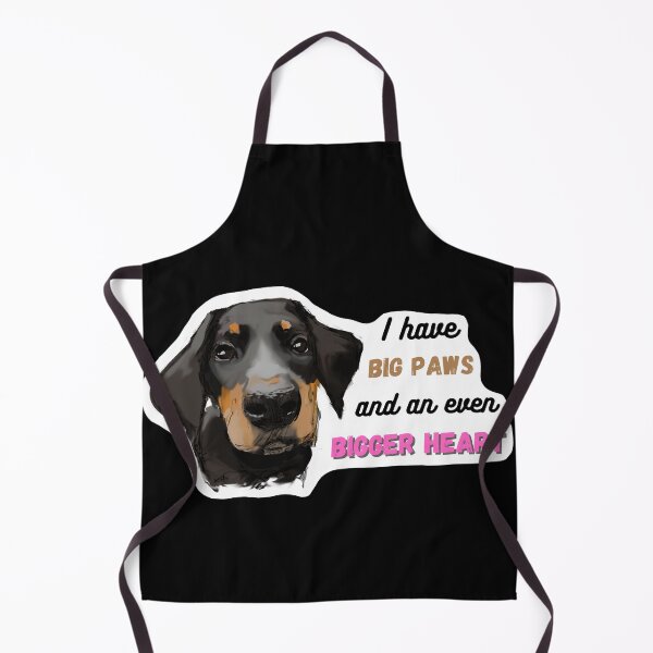 Item preview, I have big paws, but even bigger heart, cute doberman gift designed and sold by SaelKamila.