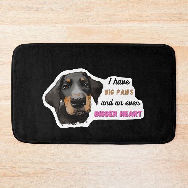 Item preview, I have big paws, but even bigger heart, cute doberman gift designed and sold by SaelKamila.