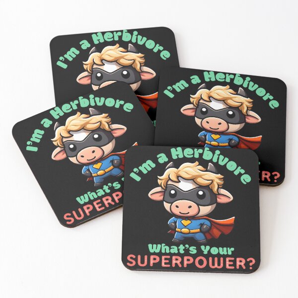 Item preview, Herbivore Is My Super Power - Support Vegan Support Veganism  designed and sold by TheInkyOwl-TIO.