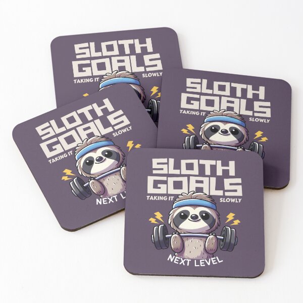 Item preview, Sloth Goals - Taking It Slowly With Weight Lifting  designed and sold by The magic  Yellow bus.