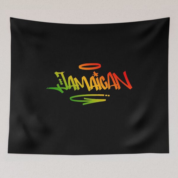 Item preview, Jamaican Graffiti Tag Style Rasta Colors Reggae designed and sold by rastauniversity.