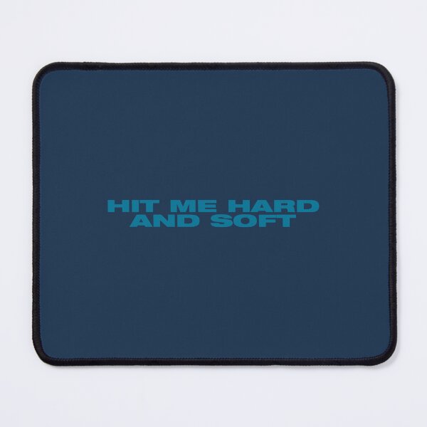 Item preview, Hit Me Hard And Soft Bold Blue Text Typography designed and sold by aestheticqueen.