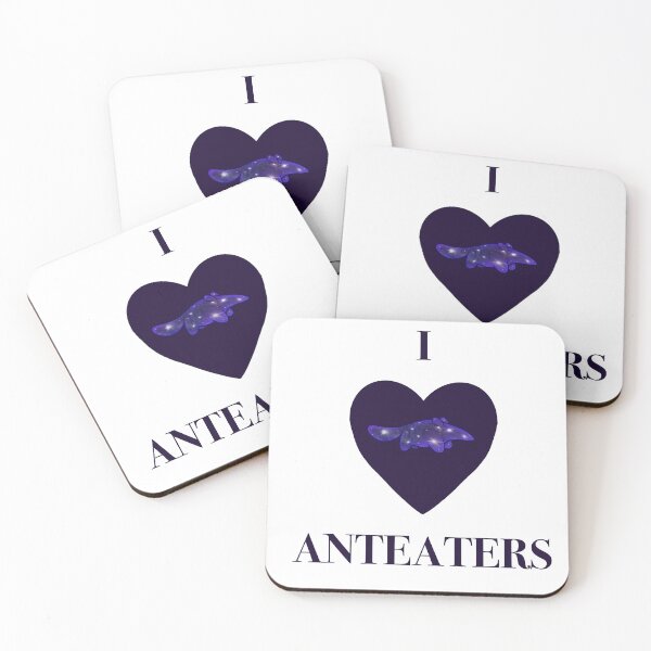 Item preview, I love anteaters — galaxy purple  designed and sold by KRRoseArt.