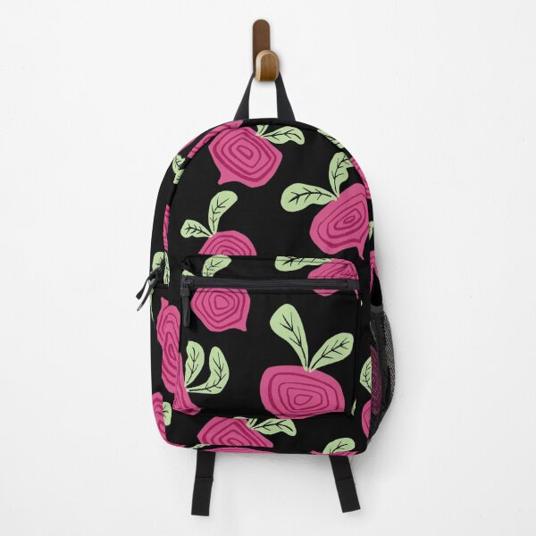 Item preview, Pink purple Sunny beets on black background designed and sold by Inkworthy.