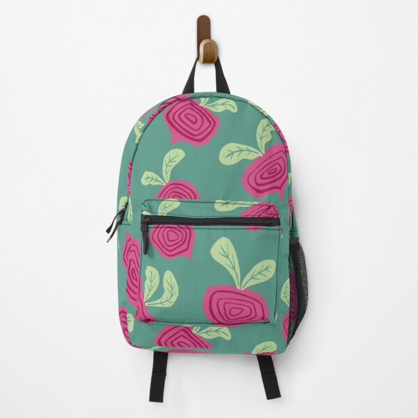 Item preview, Pink purple Sunny beets on teal blue background designed and sold by Inkworthy.