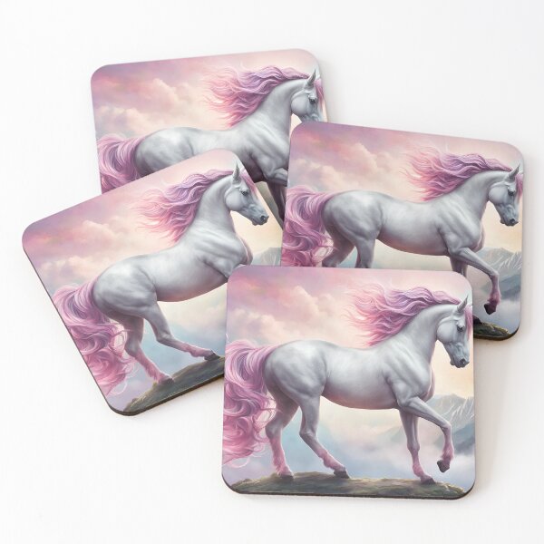 Item preview, Magical unicorn in forest - Mountains designed and sold by All-About-Life.